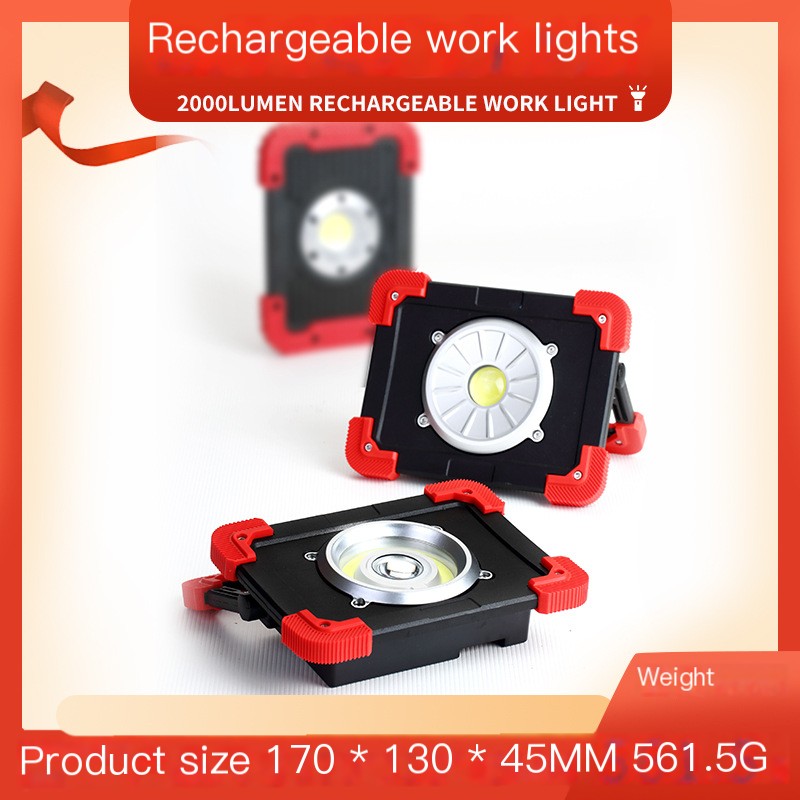 Industrial Grade Waterproof LED Work Light with Power Bank