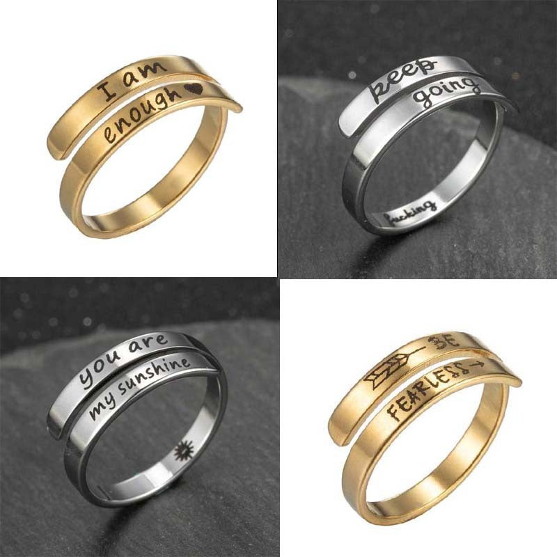Retro Stainless Steel English Double Ring – Luxury Products USA